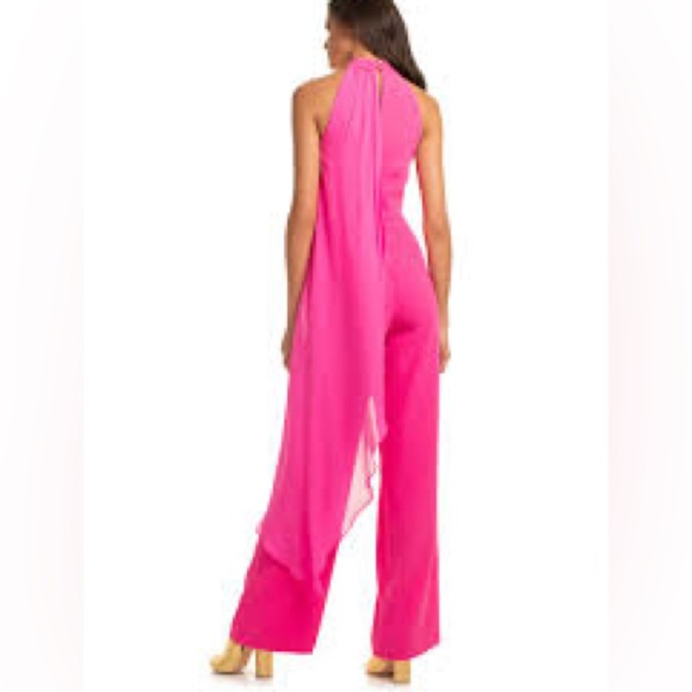 Trina Turk Vibrant Pink Halter Jumpsuit